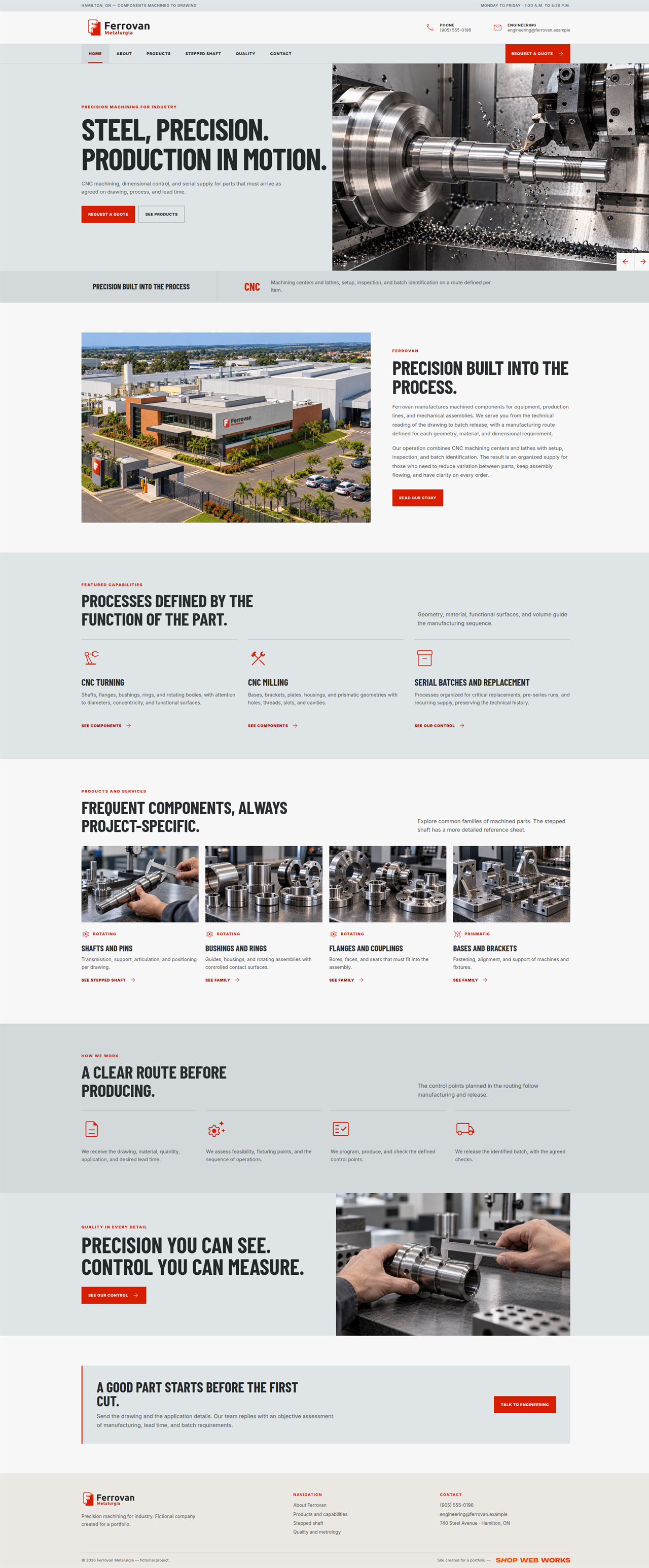 Preview of the Ferrovan Metalurgia website