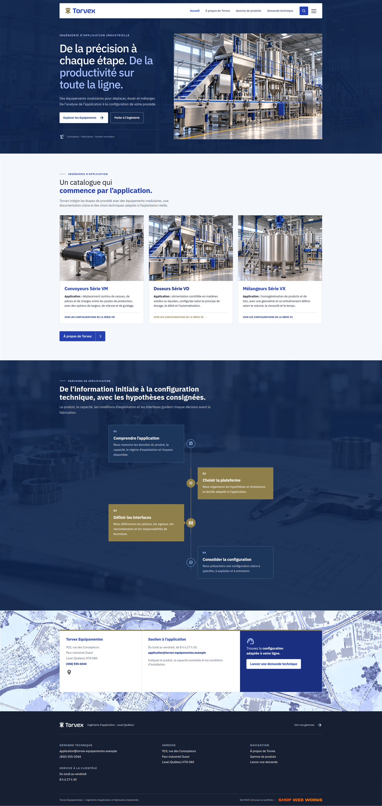 Aperçu du site Web de Torvex Equipamentos
