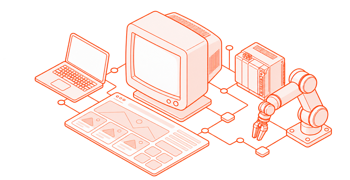 Geometric composition representing a website redesign