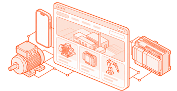 Geometric composition representing a new website